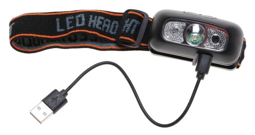 LED HLAVNÉ SVETLO Čelovka SO SNÍMAČOM POHYBU Nabíjateľná 4162