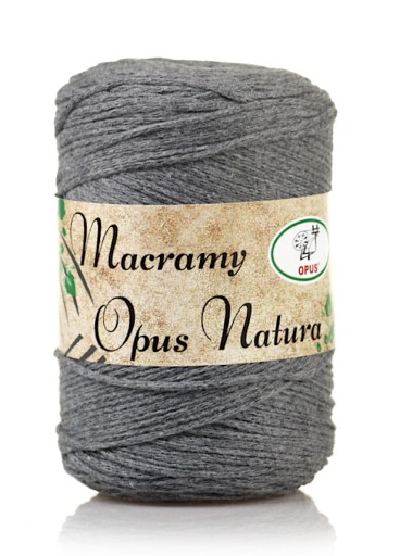 STRING|OPUS|MACRAMA 2MM|MACRAMA|Č.106 Šedá