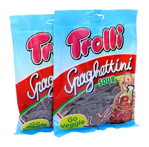 Cola Cola Jelly Sour TROLLI Spaghettini 100g DE