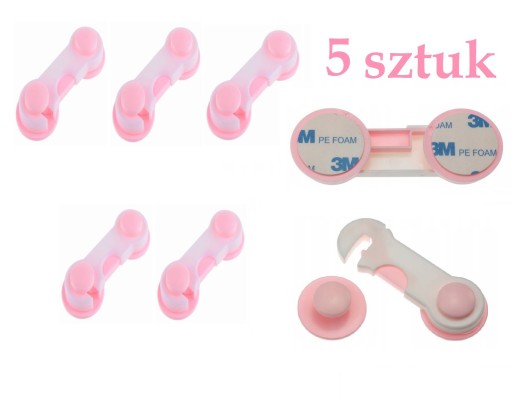 Zámok na skrinky, 5 ks
