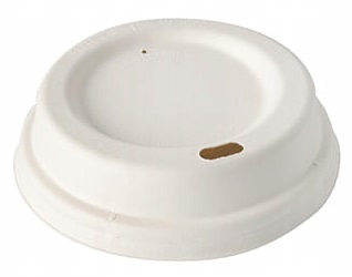 ECO viečka z cukrovej trstiny na papierové poháre 300/400 ml 90mm 50 ks