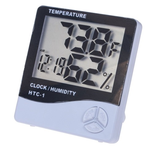 METEOROLOGICKÉ STANICE DIGITÁLNE HODINY LCD BUDÍK HYGROMETER