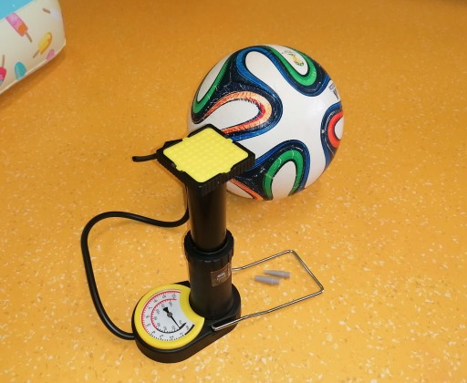 Mini nožná pumpa na bicykel, autíčko, hrot