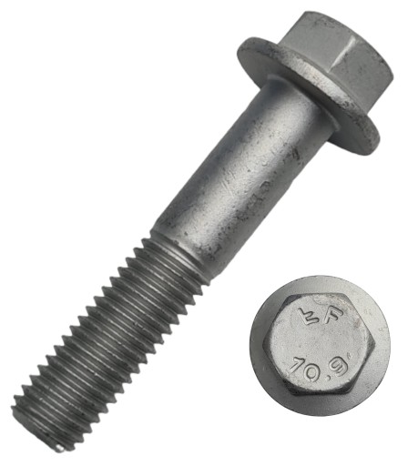 Skrutky s jemným závitom s nákružkom M10x1,25x 60 DIN 6921 trieda 10,9 1 ks.