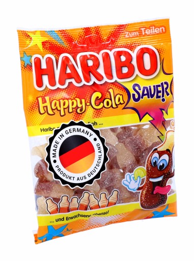 HARIBO Sour Foam Jelly Beans Sour Happy Cola 175g
