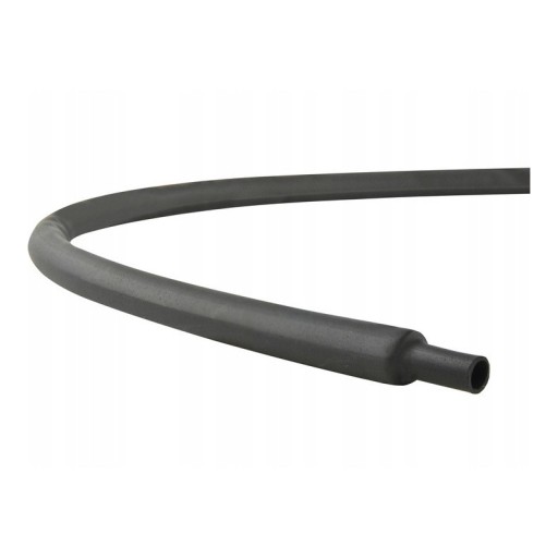Teplom zmršťovacia bužírka 8mm/4mm - 1m / čierna