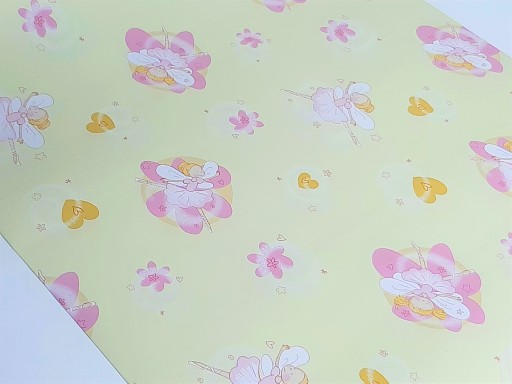 45cm Ozdobná detská dyha VÍLA žltá