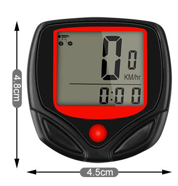 VODEODOLNÝ BICYKLOVÝ POČÍTADLO LCD RÝCHLOMER HODINY RÝCHLOSŤ MÍLE