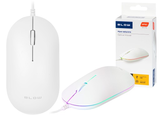 Optická myš BLOW, počítačová myš USB LED