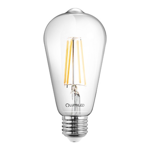 E27 EDISON ST64 LED žiarovka 8W = 60W 3000K Teplá FILAMENT DEKORATÍVNE RETRO