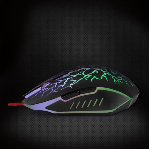 HERNÁ MYŠ 6D LED USB HERNÁ SVIETEĽNÁ KÁBLOVÁ