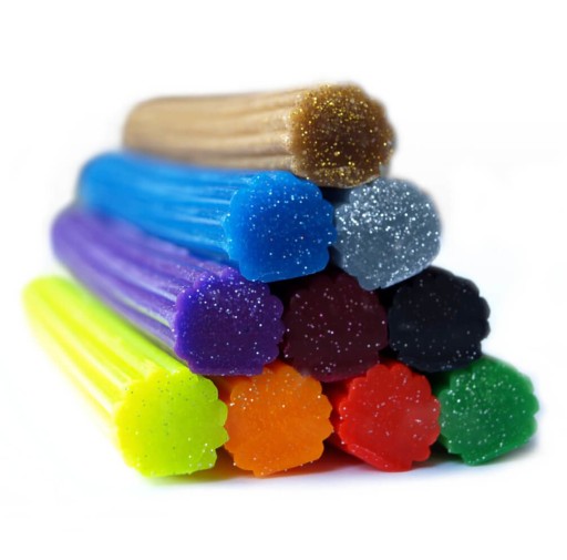 Plastelína školská trblietka 9,5cm 10 120g HERLITZ