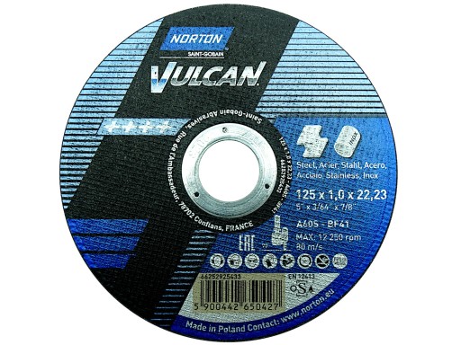 Brúsny kotúč T41 125x1,0x22,23 Metal/Inox Norton