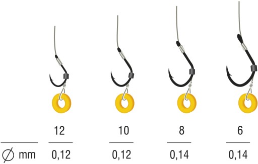 Gumička Kamatsu MF HOOKS ISEAMA RIG č. 10 10cm