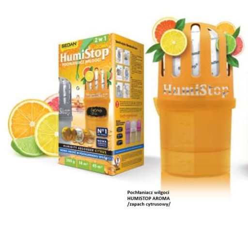 HUMISTOP absorbér vlhkosti AROMA CITRUS originál 280g PZH POLAND certifikát