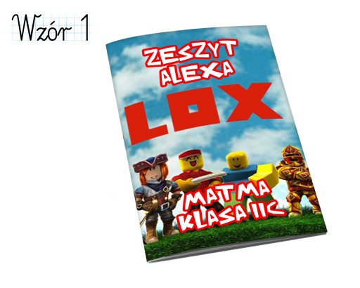 ROBLOX NOTEBOOK A5 32 strán VAŠE MENO HIT!