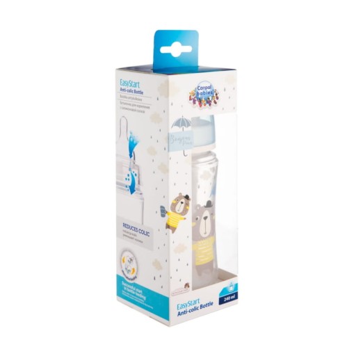 CANPOL Široká antikoliková fľaša 240 ml EasyStart