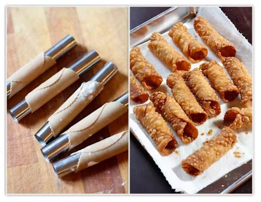 Formy na rúrky, formy na rúrky na cannoli, sada 10 kusov, jednoduché
