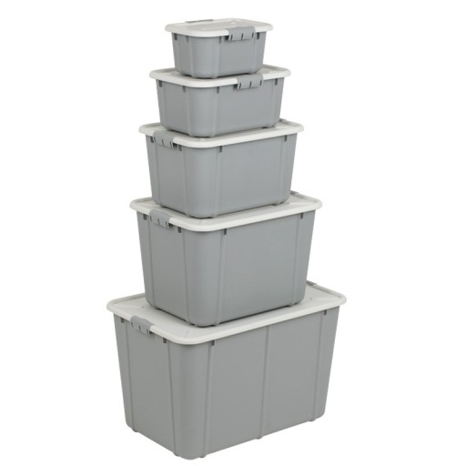 Velurový úložný box 8L, sivý