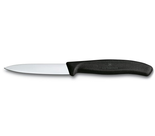 Hladký nôž na zeleninu 8 cm čierny Victorinox