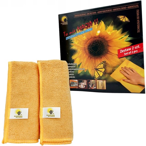 Utierka z mikrovlákna multifunkčná univerzálna z mikrovlákna 32x32cm - 2 ks