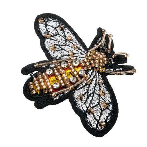 PATCH Bee Insect so zirkónmi, vyšívané