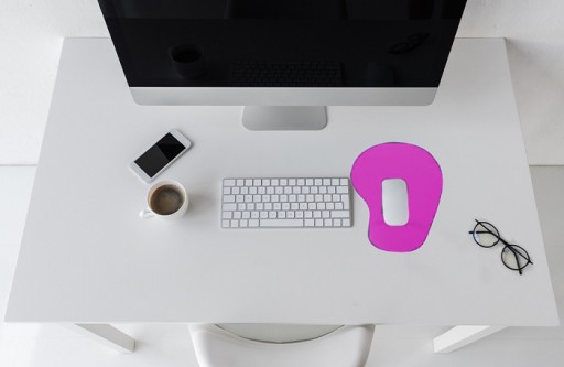 Ergonomická podložka pod myš 226x190 mm ružová