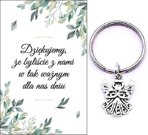 ĎAKUJEME HOSTOM DARČEK SVADOBNÝ ANJEL KĽÚČOVKA SPOMIENKY