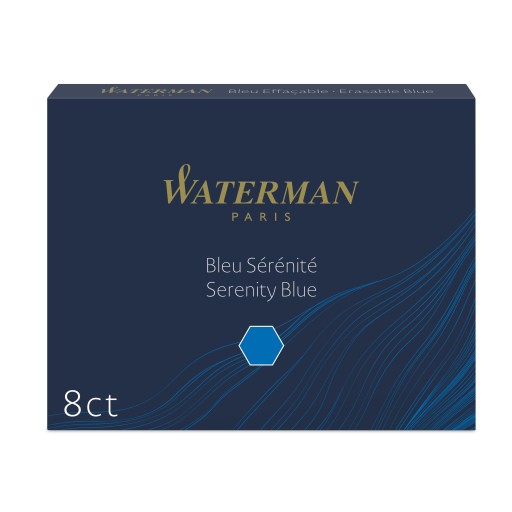 Modré perá WATERMAN 8 ks.