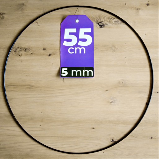 Ráfik Koleso Kovové ČIERNA 55 cm 5 mm HRUBÝ DRÔT