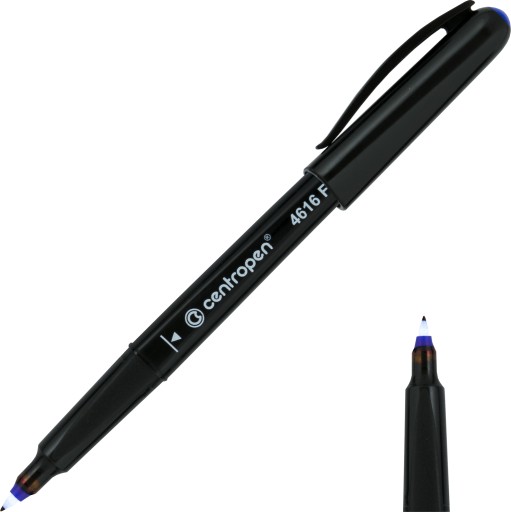 Centropen CD popisovač 0,6 mm modrý 4 ks