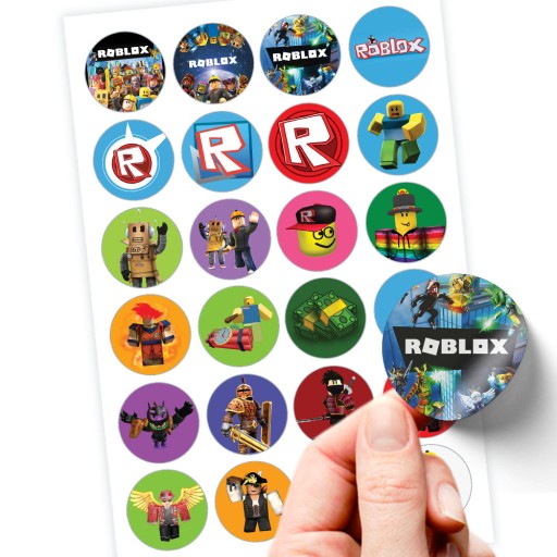 ZNAČKOVÉ NÁLEPKY ROBLOX SUPER KVALITA 24 KS