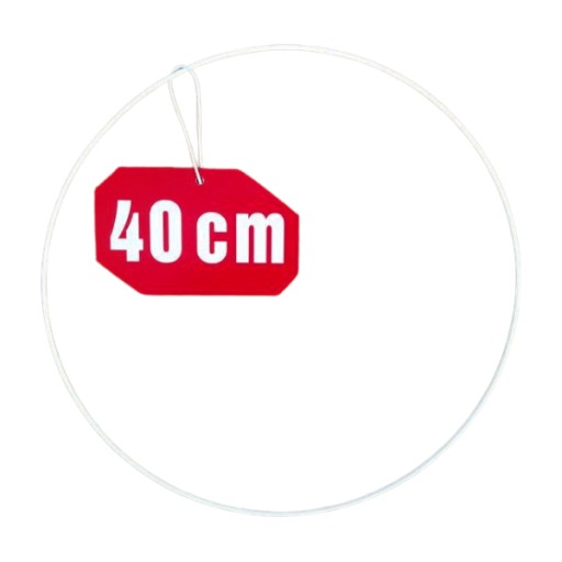 Prsteň lapač snov BIELY 40 cm