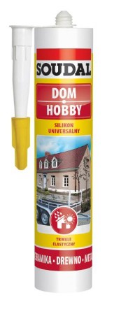 Silikón Soudal 280, univerzálny sivý tmel