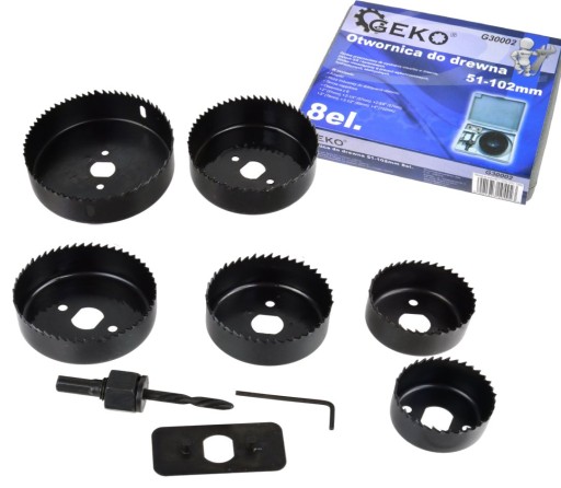 Sada dierovacích píl na drevo 51-102mm GEKO G30002