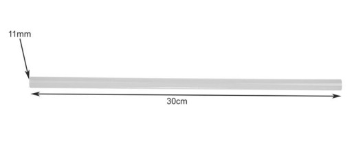 ČÍRE PIŠTOVNÉ LEPIVO PIŠTOVNÉ LEPIDLO 11mm x 300mm 1 kus