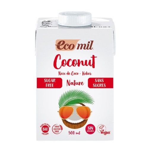 ECOMIL Bez cukru, bezlepkový kokosový nápoj (500