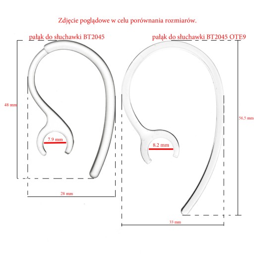 držiak, háčik na ucho, čelenka pre Jabra BT 2045 OTE9