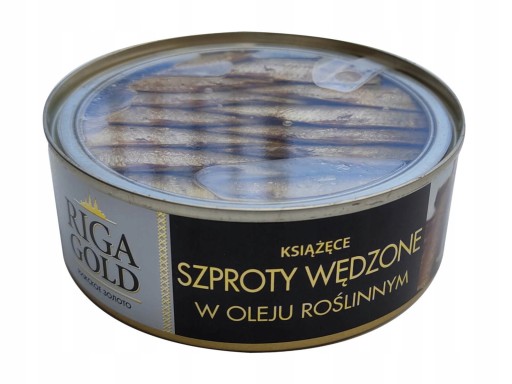 ŠPROTY ÚDENÉ V RASTLINNOM OLEJI RIGA GOLD 240g