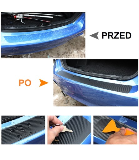 OCHRANNÁ FÓLIA KRYT NÁRAZNÍKA 104CM CARBON