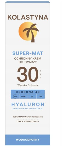 KOLASTYNA OCHRANNÝ KRÉM NA TVÁR SUPER MAT SPF30
