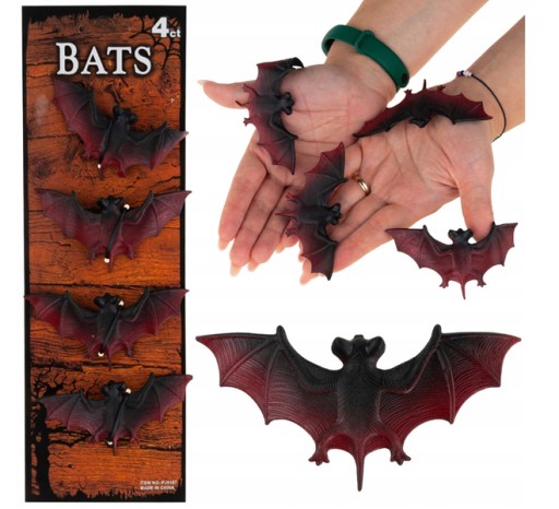 DEKORÁCIA SET BAT BAT 4 KS. HALLOWEEN