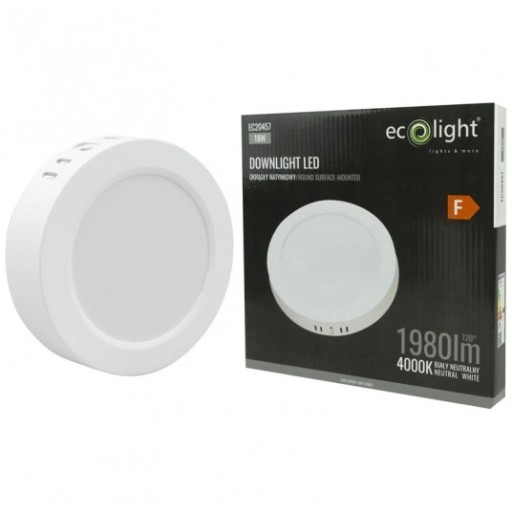 Svietidlo Prisadené LED osvetlenie okrúhle 22 cm 18W 4000K + napájací zdroj