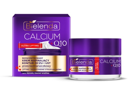BIELENDA CALCIUM + Q10 KRÉM NA SŤAHOVANIE OČÍ A NA PERY 15 ml
