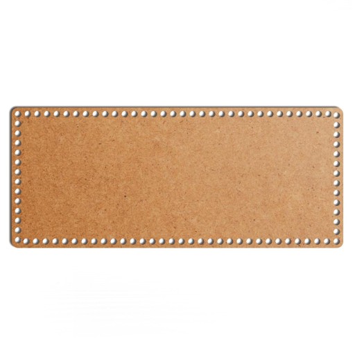 šedý základný košík dno 22x52cm HDF obdĺžnik