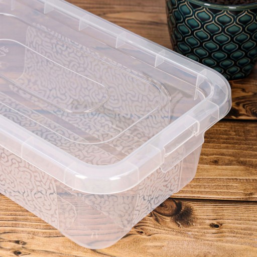 PLASTOVÝ NÁDOB 4,5L box, priehľadný organizér, plastový box