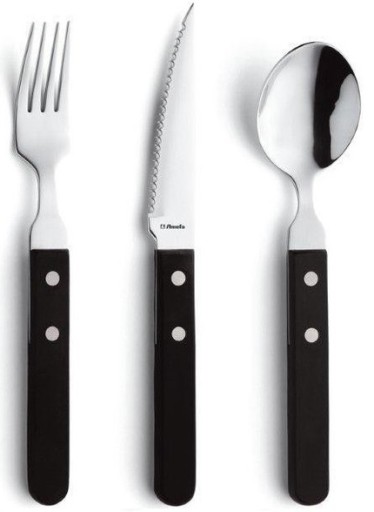 AMEFA CUTLERY 7000 STEAK VIDLIČKA NA PIZZA ČIERNY STEAKOVÝ GRIL