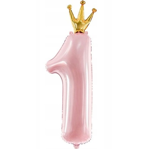 Fóliový balón číslo 1. narodeniny YEAR ONE dekorácia číslo 1 HEL 90cm