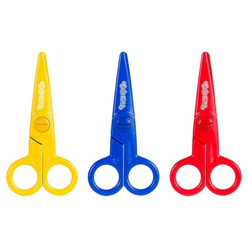 COLORINO NOŽNICE 12,5cm PLASTOVÉ PRE DETI mix