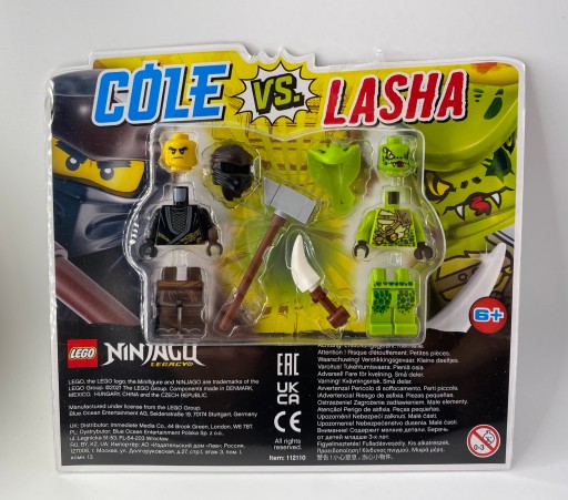 LEGO NEW blistrové balenie 2 figúrok COLE VS LASHA 112110
